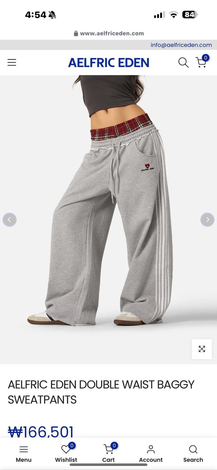 AELFRIC EDEN DOUBLE WAIST BAGGY SWEATPAN 상품이미지3