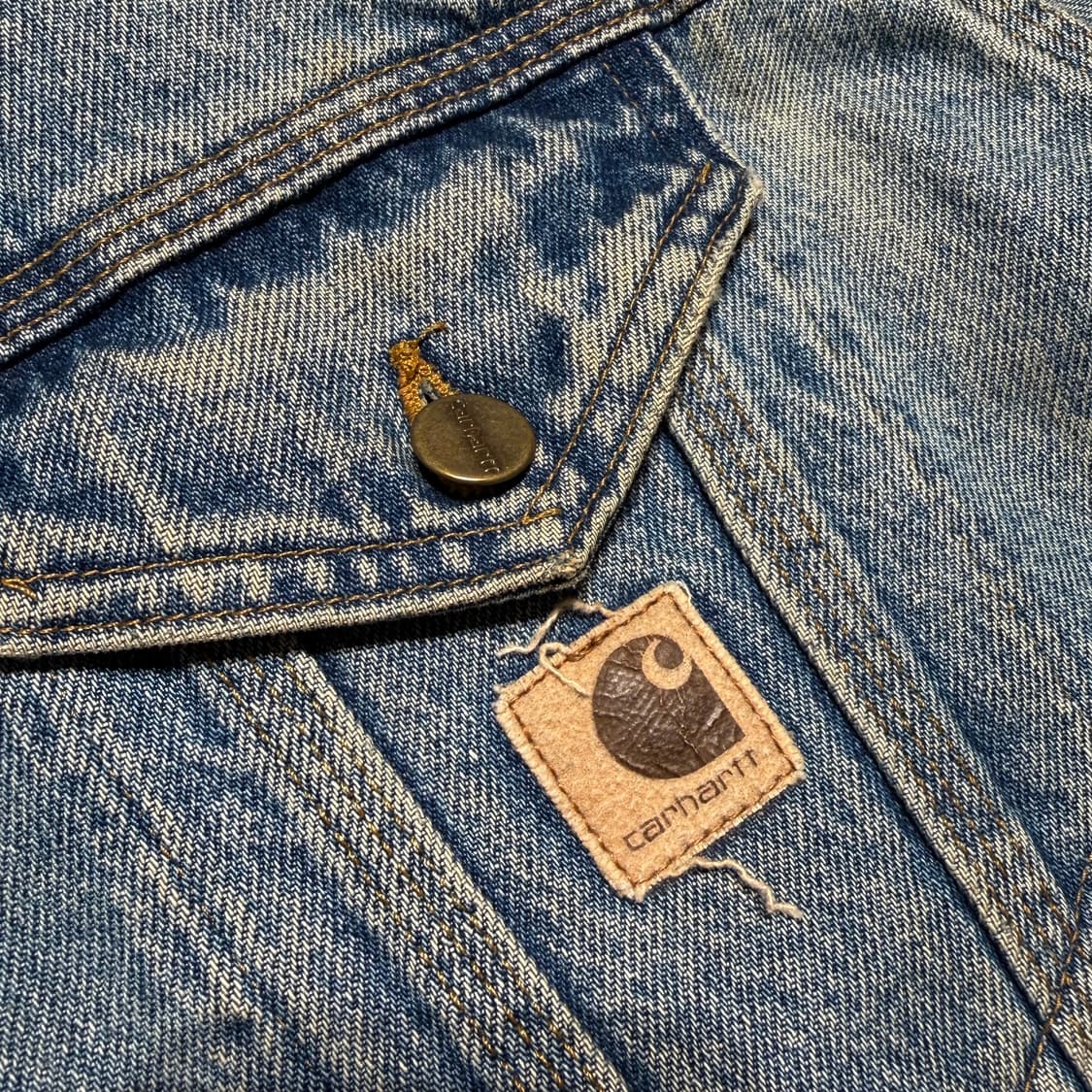 칼하트 90s J12DST 데님 트러커 자켓 M 100~105 상품이미지4