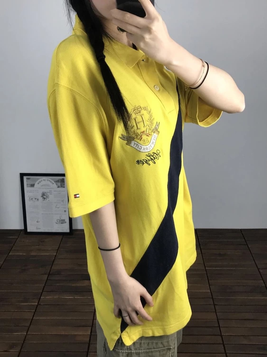 Tommy Hilfiger Yellow Polo Shirt 상품이미지4