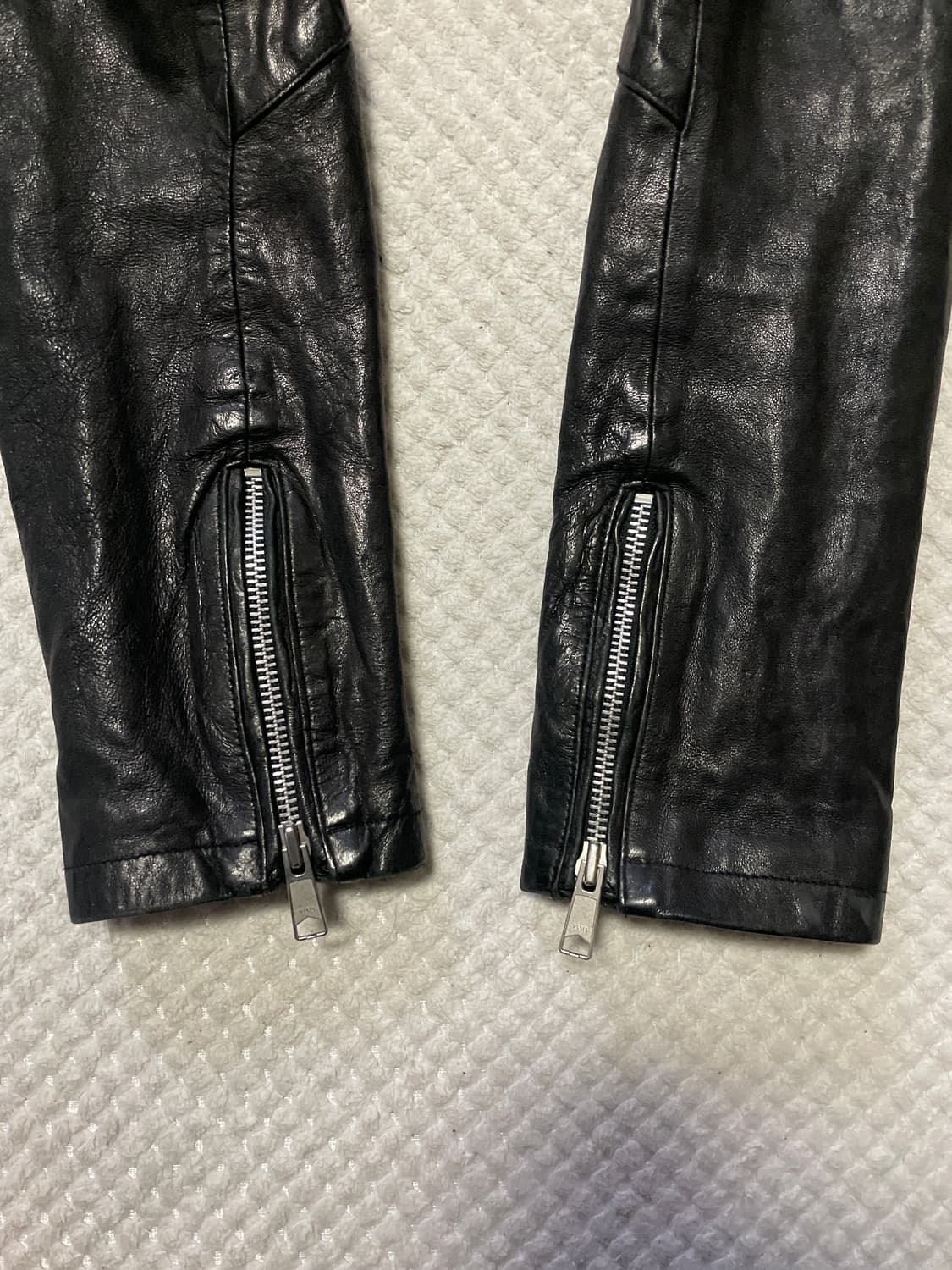 [52] 웨스턴 무드 이테리 램스킨 양가죽 레더 자켓 상품이미지6