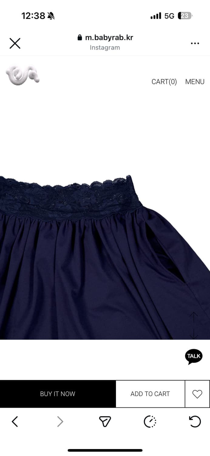 Babyrab powder skirt navy 상품이미지4