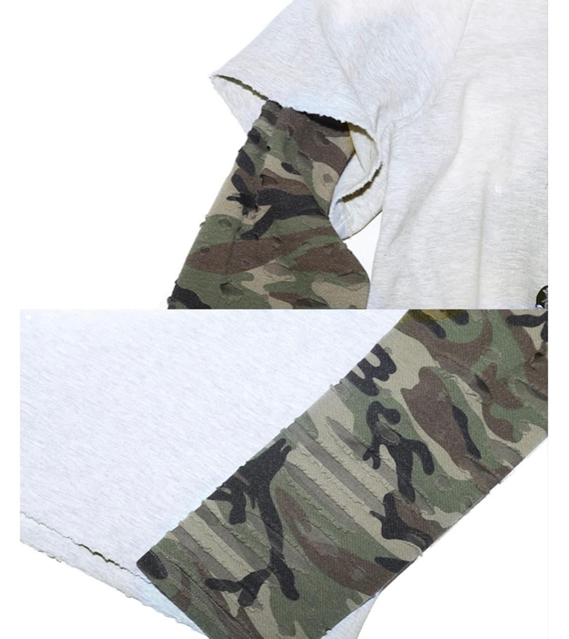 [TRE CLUB] Fake Two Piece Camouflage Lon 상품이미지4