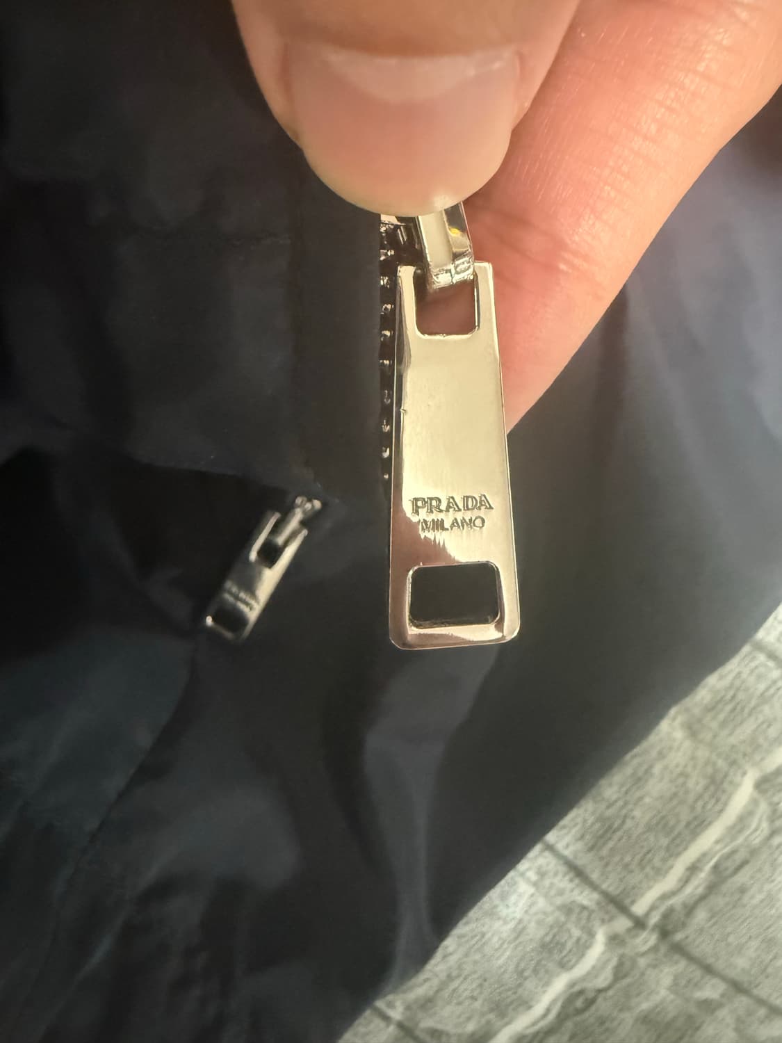 프라다 리버시블 블루종 50 초민트급  신상 영수증포함  상품이미지4