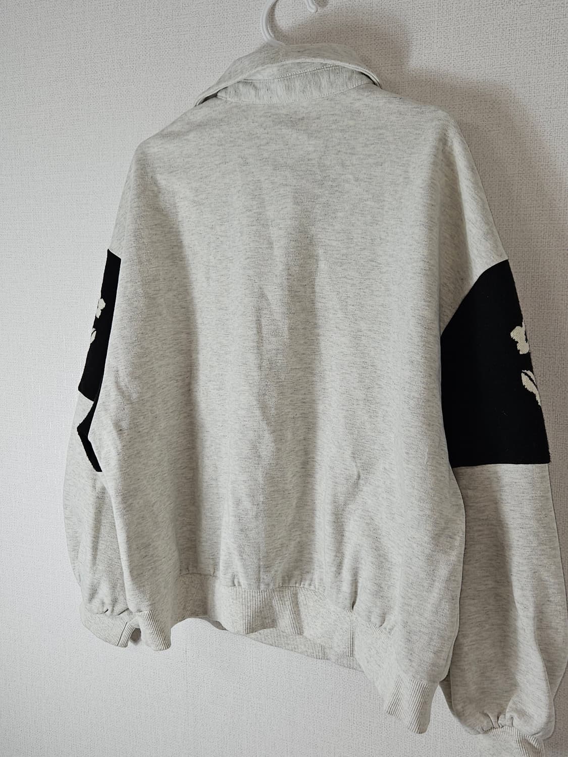 KUOSE 쿠오세 니트 카라 맨투맨 하프집업 S 상품이미지3