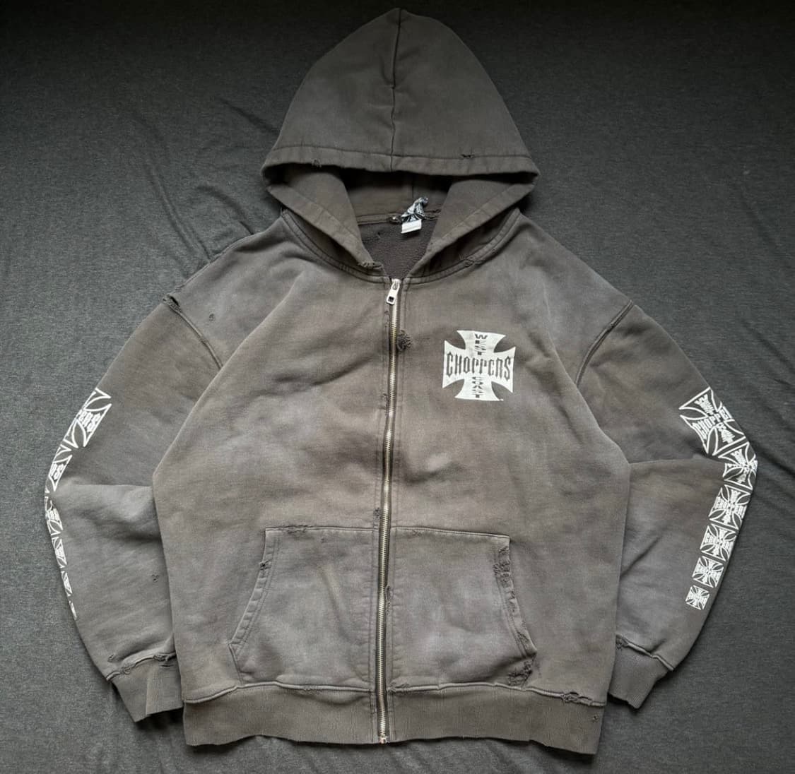 90s West Coast Choppes Zip-up Hoodie 상품이미지3