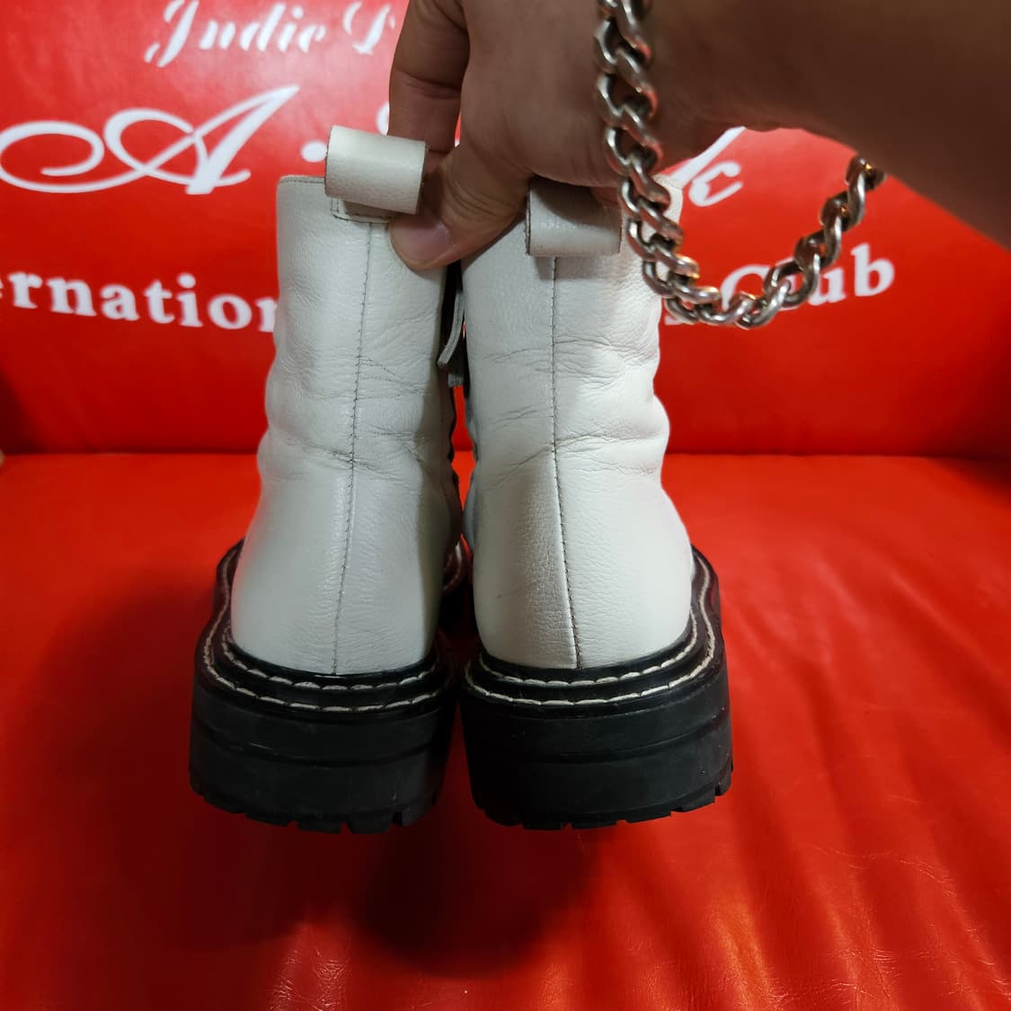 바두라(BADURA) in 핀란드 하이킹 가죽 부츠 37size 상품이미지5