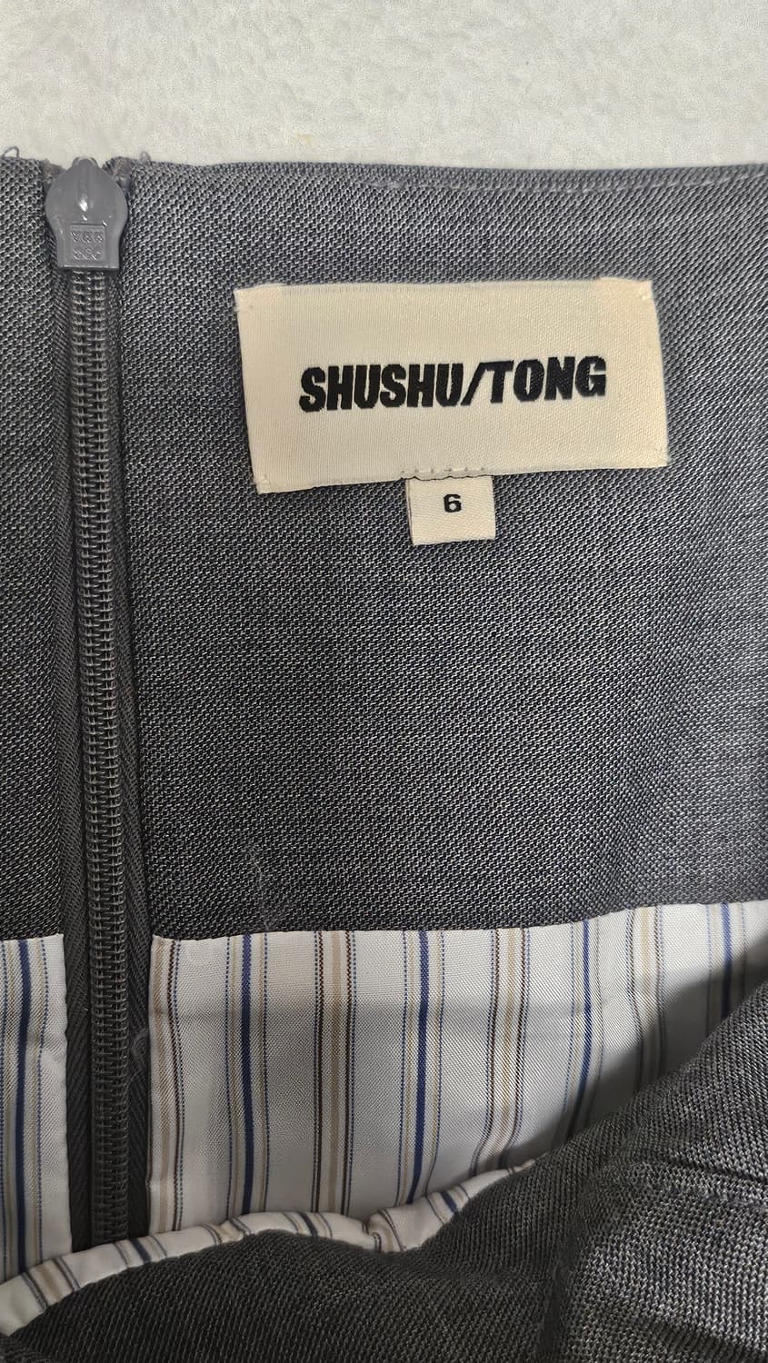 슈슈통 그레이 더블 리본 슬링 미니드레스 사이즈 6 상품이미지3