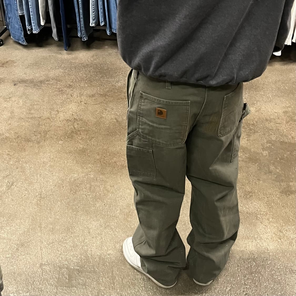 Carhartt 모스 그린 카펜터 팬츠 (33“) 상품이미지2