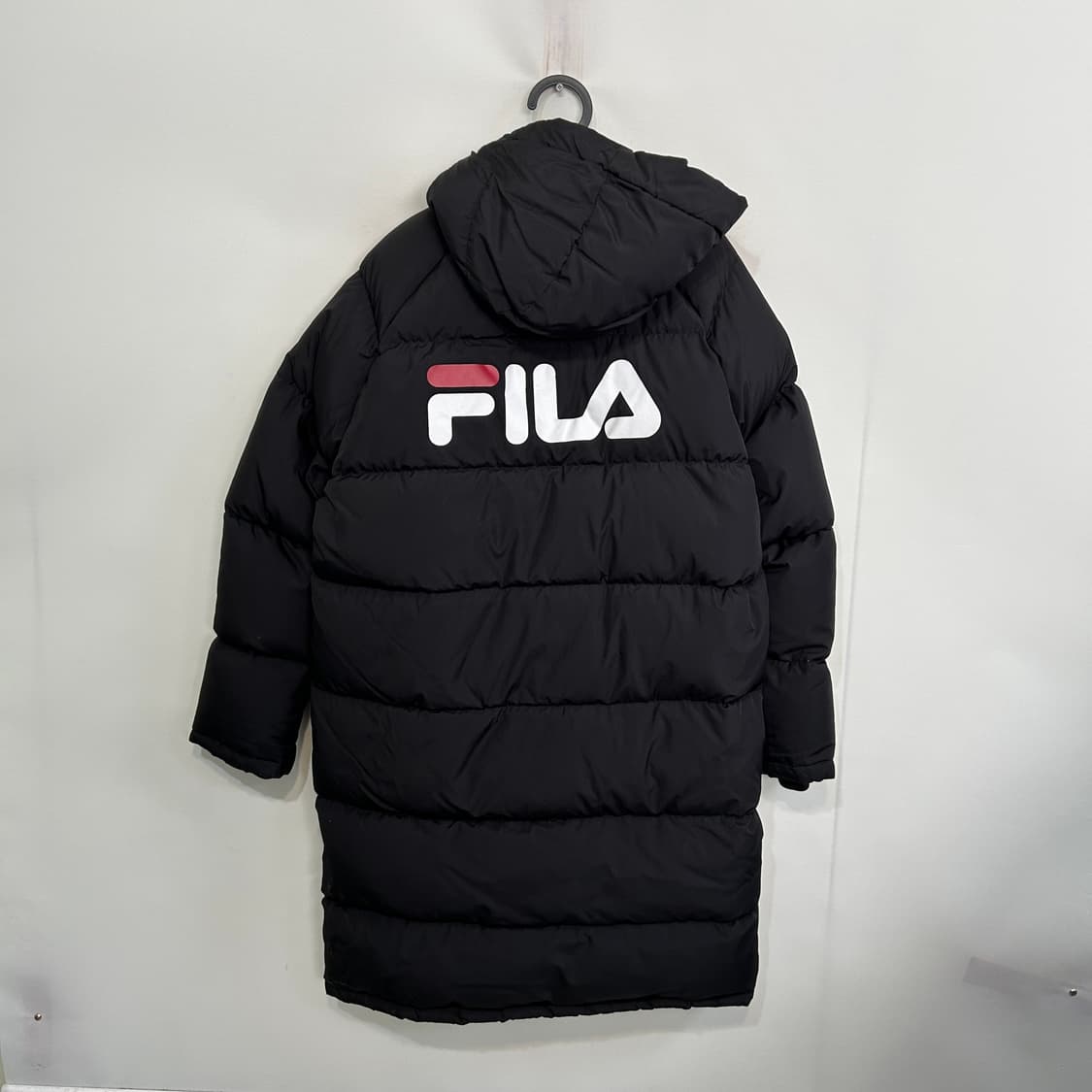 필라 남성 구스다운 롱패딩 95 블랙 상품이미지2