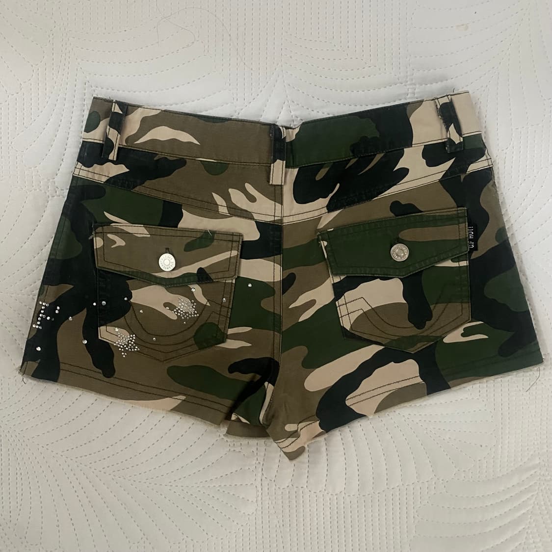 빈티지y2k오리엔탈펑크락시크카고밀리터리 핫팬츠숏팬츠반바지 상품이미지2