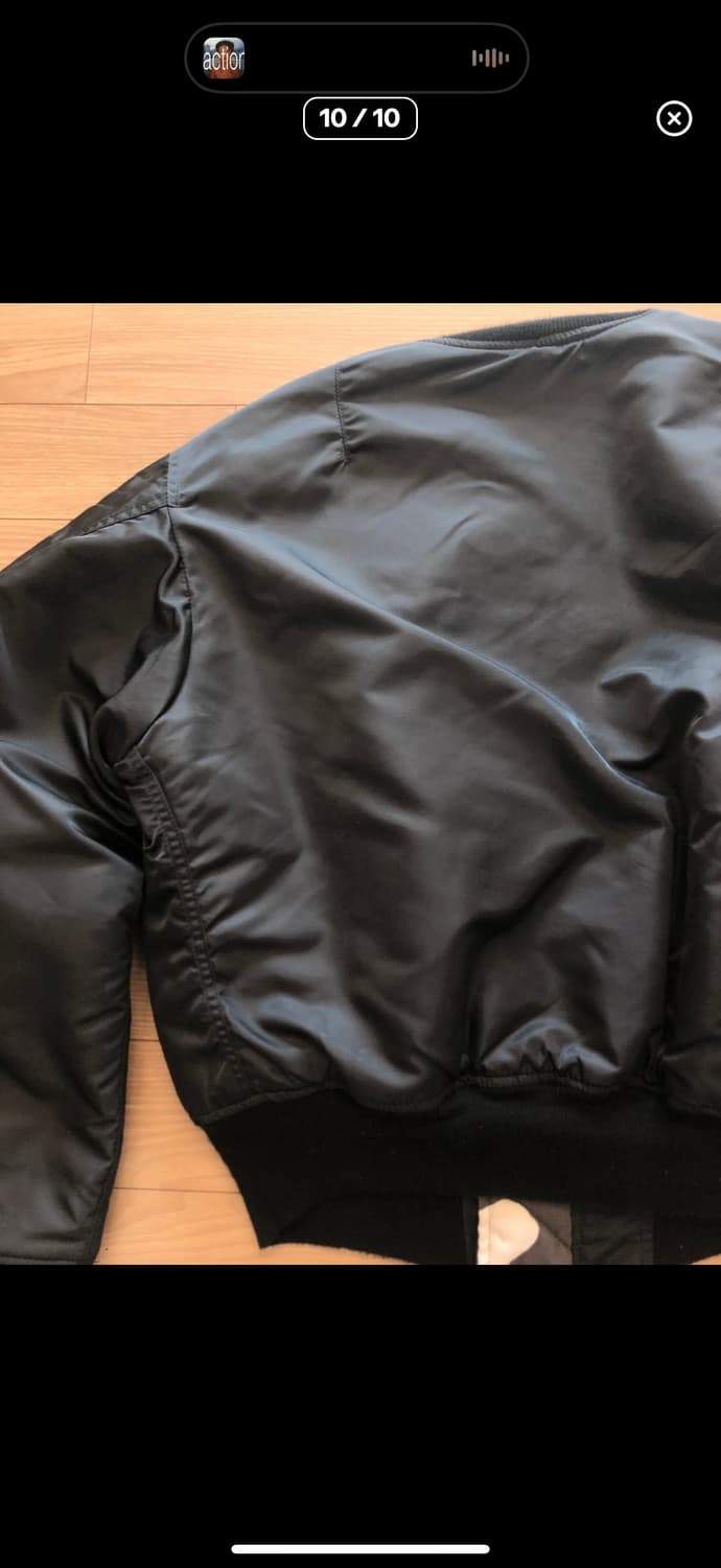 90s HOPE mfg 블랙 MA-1 시티 카모 안감 상품이미지10