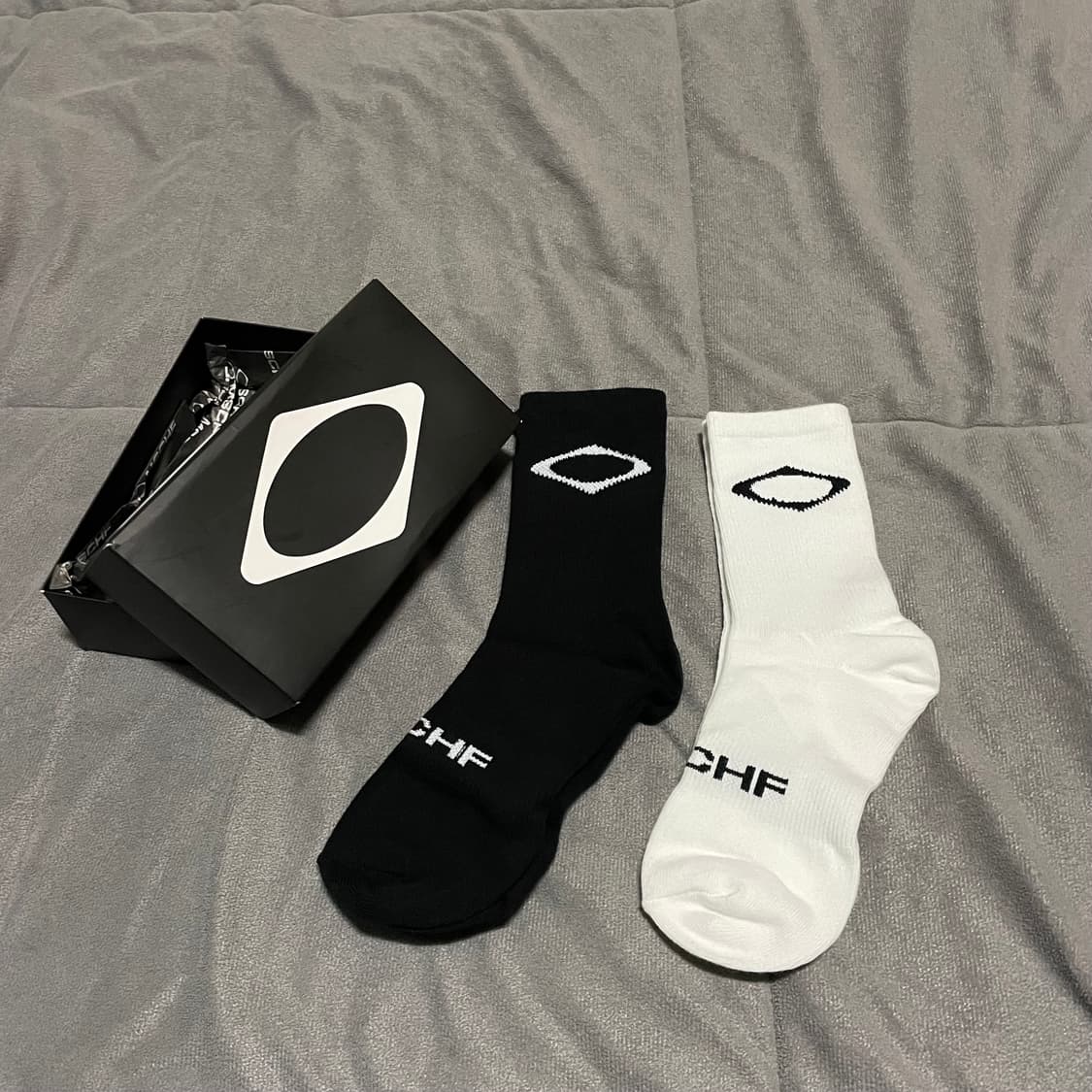 미스치프 양말 블랙/화이트 새상품 상품이미지1