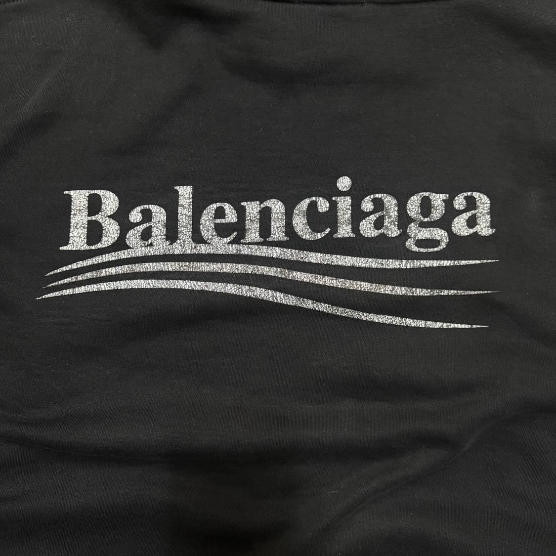 발렌시아가 웨이브로고 후드티 상품이미지5