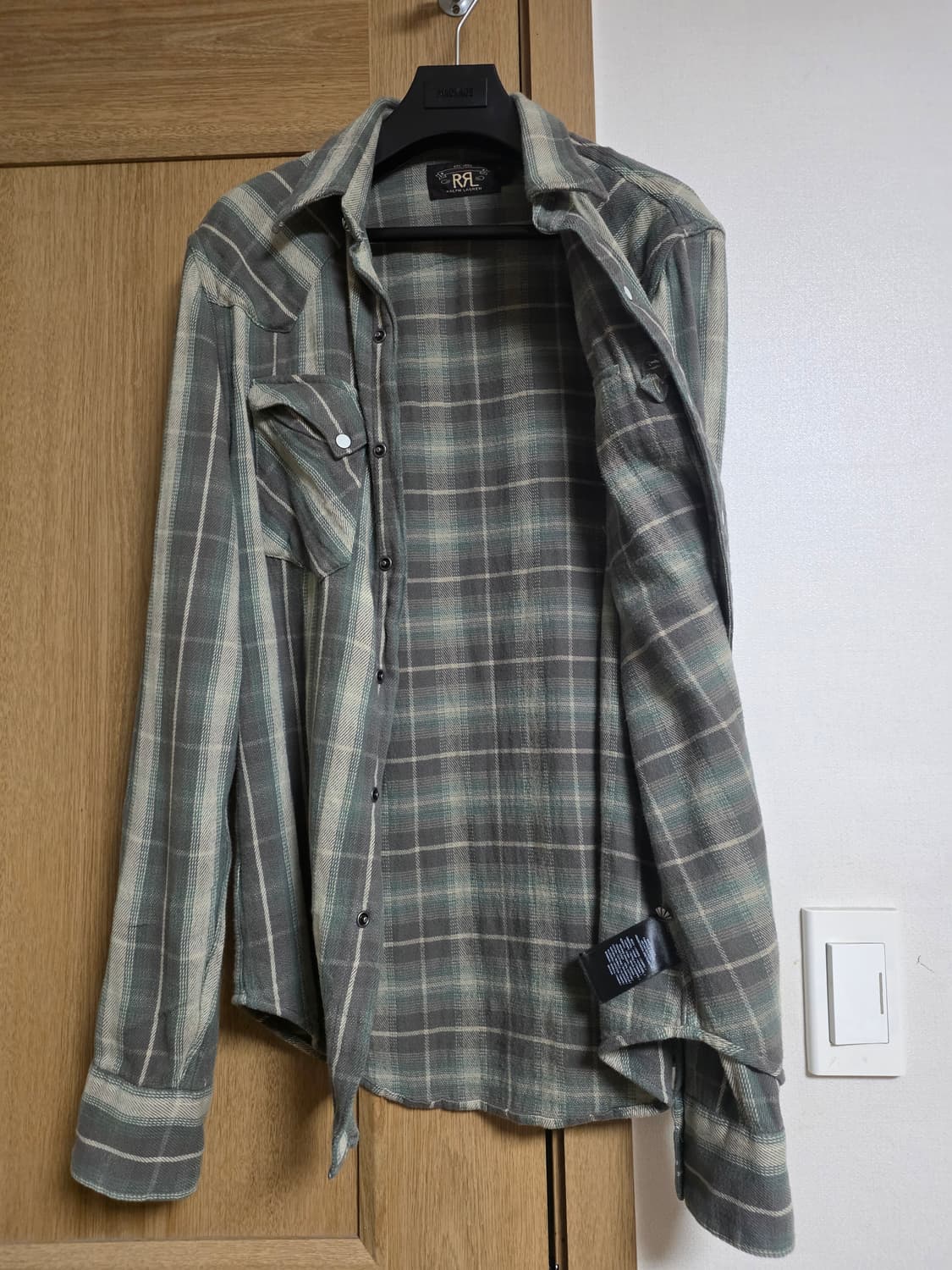 RRL 더블알엘 웨스턴 플래드 체크 셔츠 (S) 상품이미지3