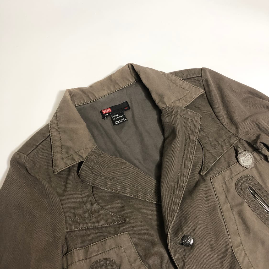 디젤 y2k 빈티지 크롭 라이더자켓 M 상품이미지3