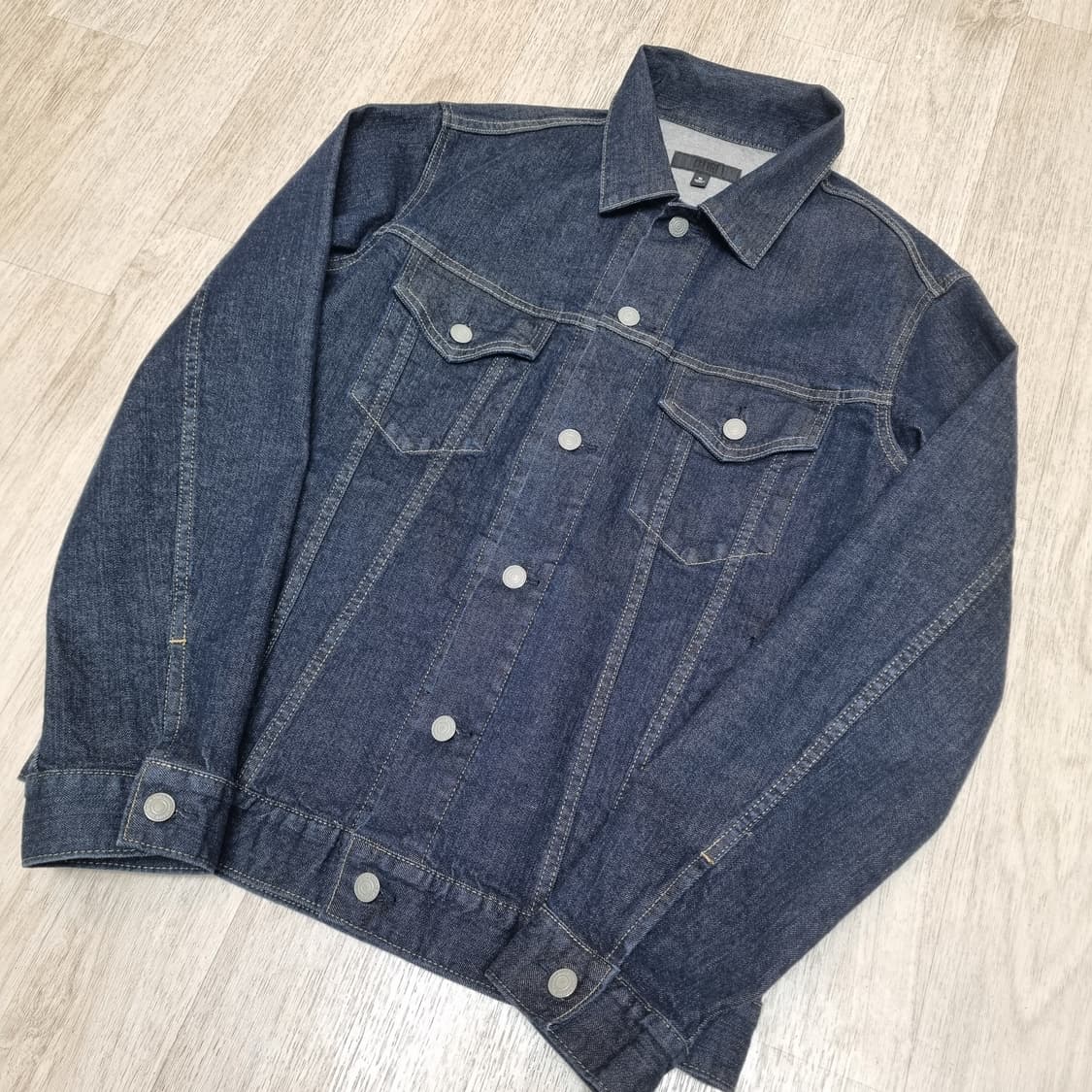 유니클로 인디고 데님 청자켓 XL 상품이미지1