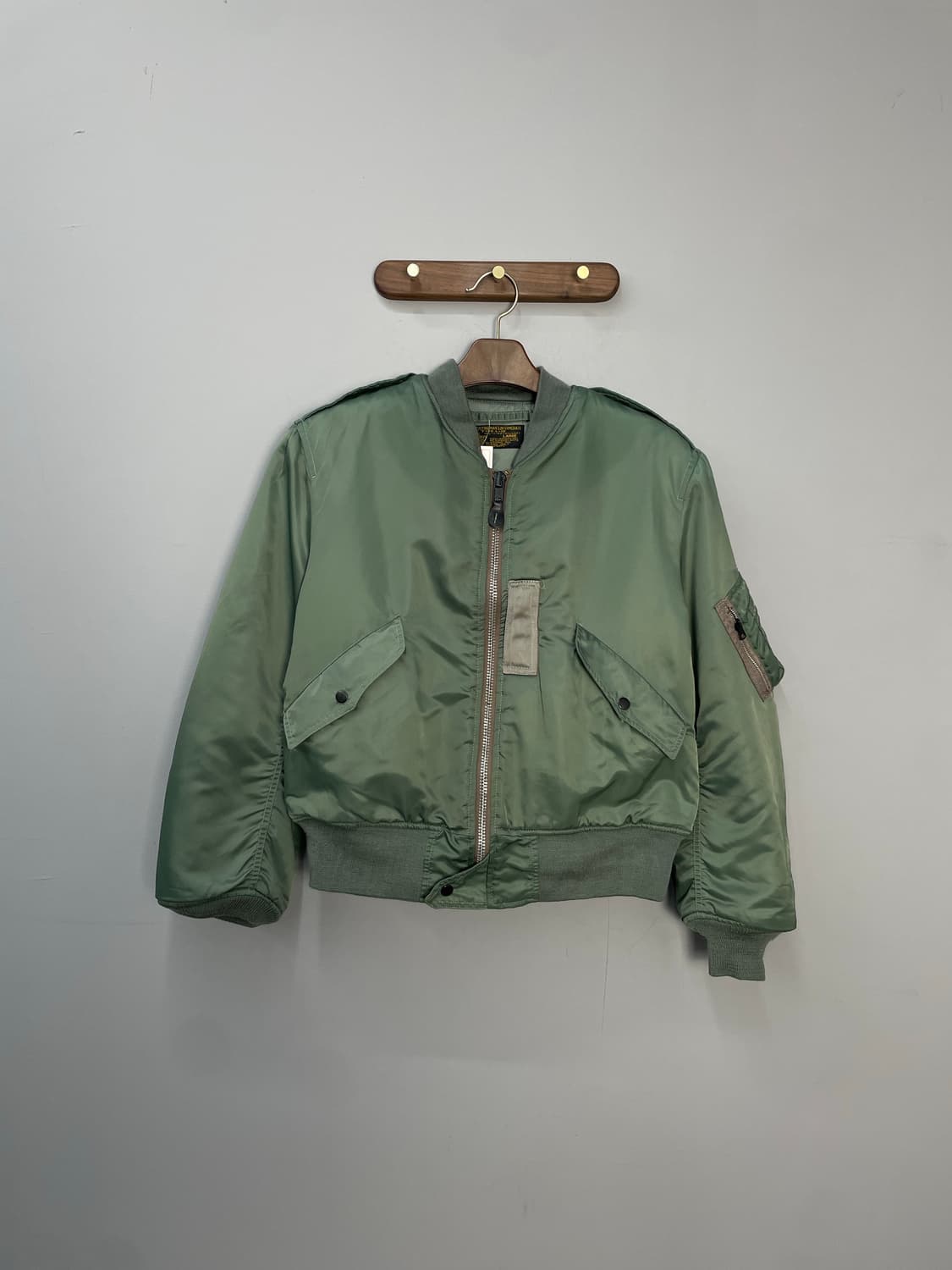 빈티지 카키 플라이트 자켓 H942 상품이미지2