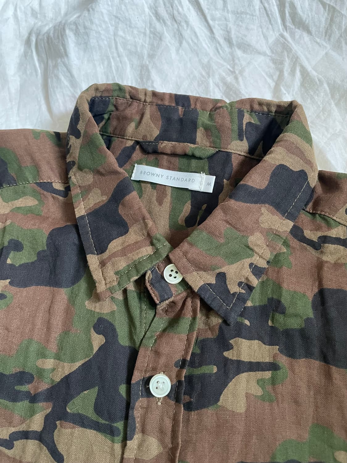 Browny standard 카모 패턴 셔츠m 상품이미지2