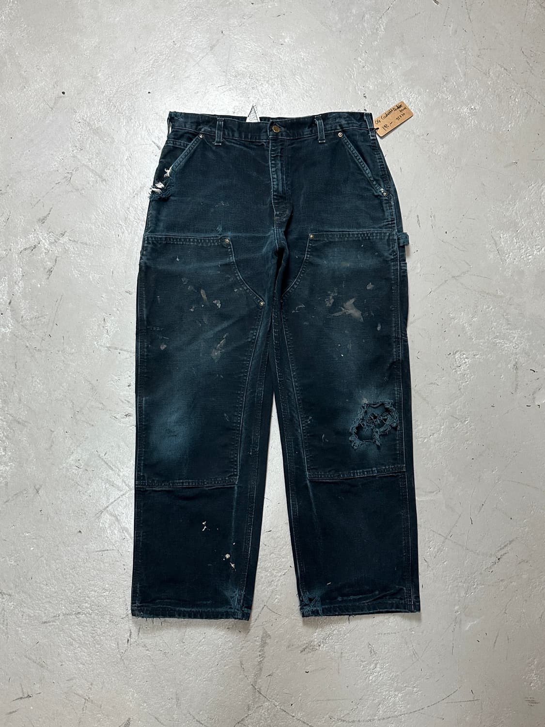 OG 칼하트 B136 더블니 블랙 칼하트 썩블니 카펜터 상품이미지1