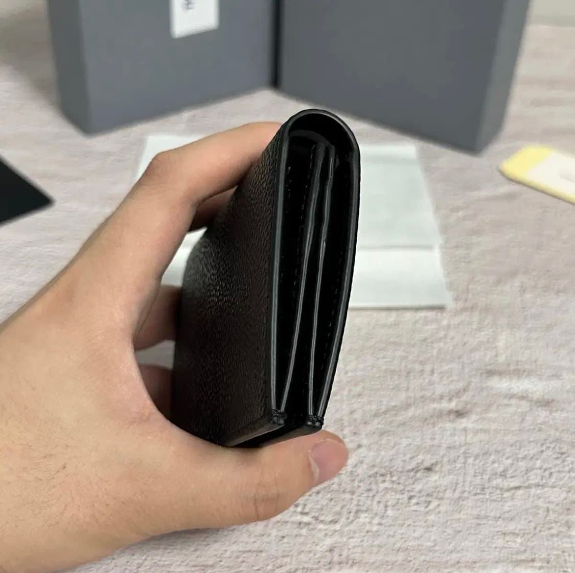 [미사용/새상품] 톰브라운 페블레더 삼선 카드지갑 상품이미지6