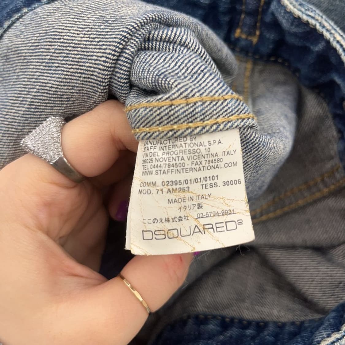 디스퀘어드2 올드스쿨 90's 트러커 체크 데님 청자켓 90 C06622 상품이미지6