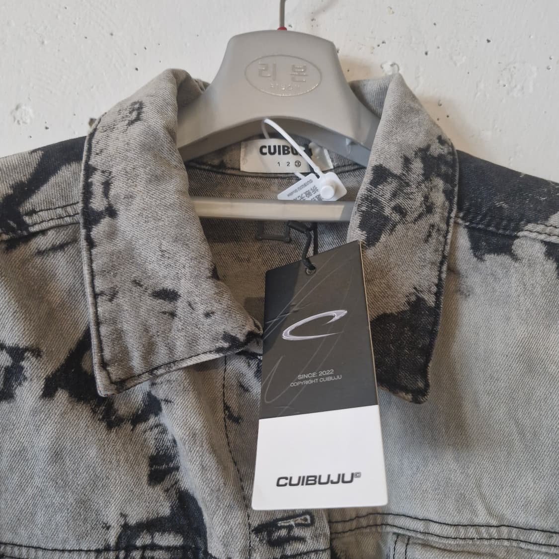 블랙 워싱 데님 자켓 새상품 상품이미지3