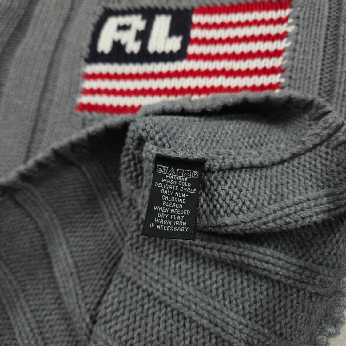 (여성M) 폴로 랄프로렌 성조기 니트 그레이 상품이미지4