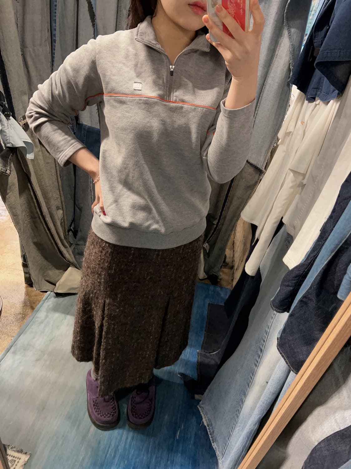 44-66 ) courreges Stripe Sweatshirts 상품이미지3