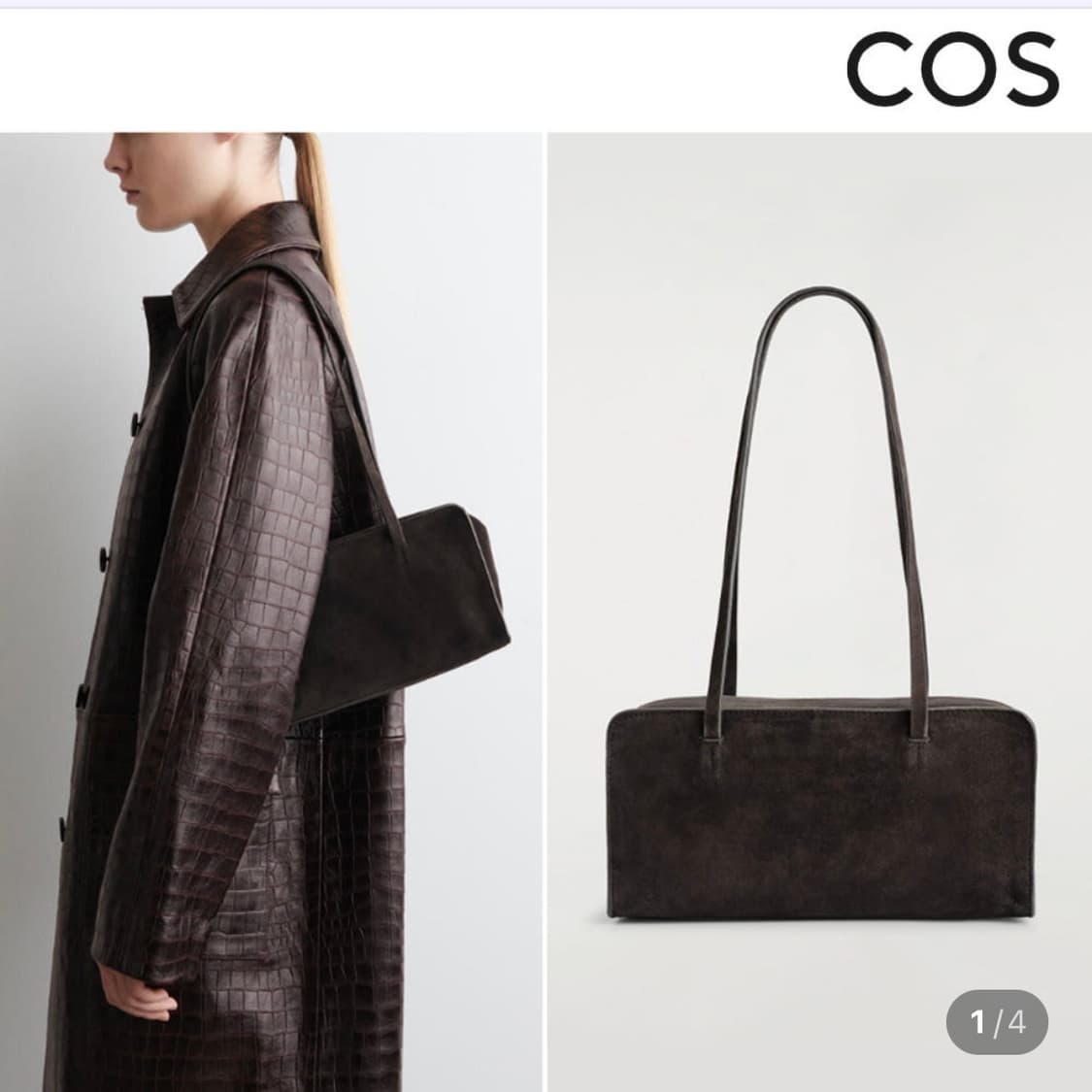 COS 코스 마레 미니 볼링백 스웨이드 상품이미지1