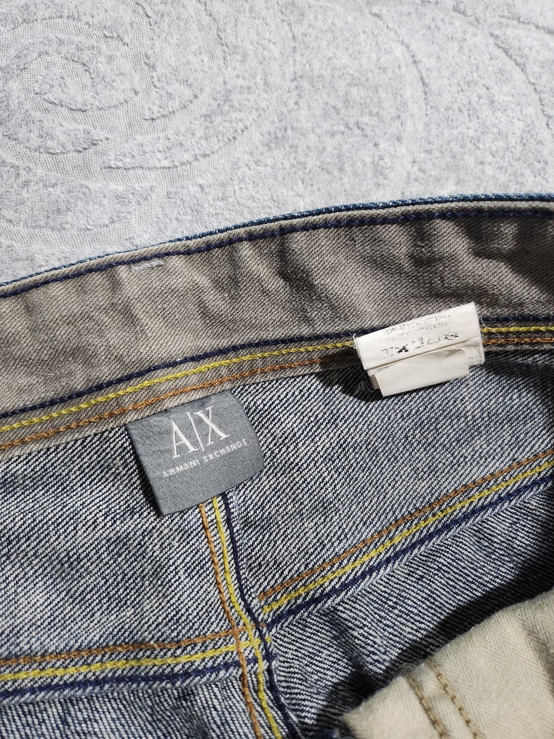 아르마니 익스체인지 빈티지 블루 워싱 팬츠 - 31 상품이미지4