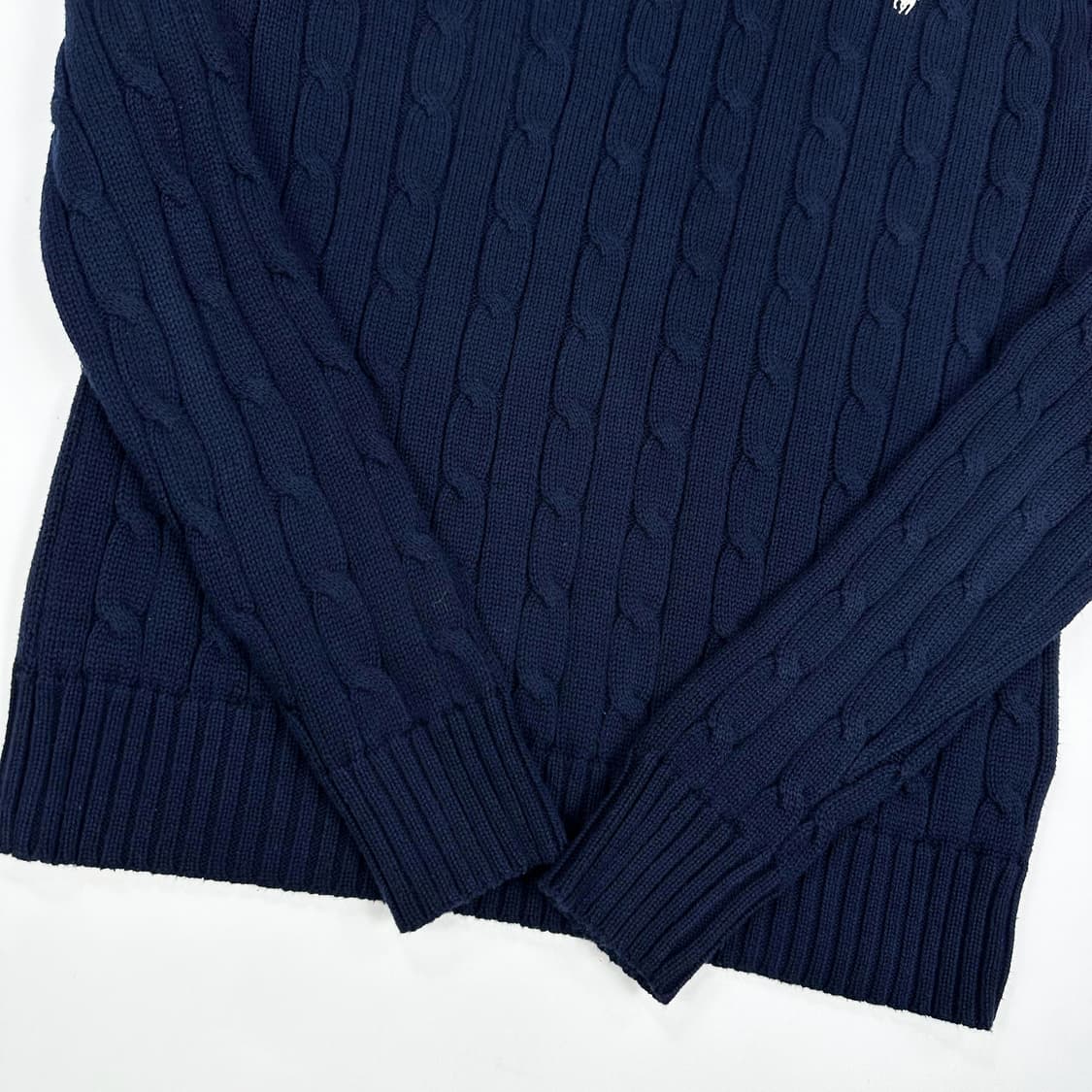 폴로 랄프로렌 클래식 여성 케이블 니트 네이비 여성S 상품이미지5