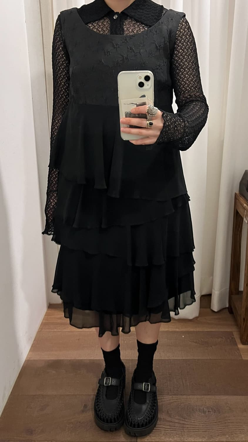 Jacquard Frill Layer One Piece 상품이미지9