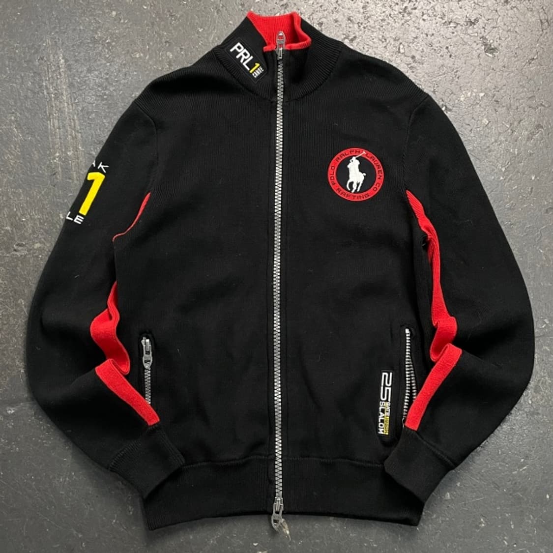 90 폴로 랄프로렌 빅포니 레이싱 니트집업 상품이미지1
