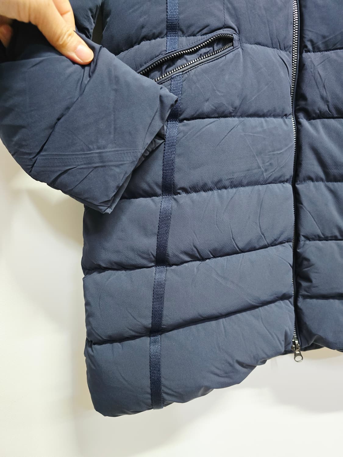 루이까스텔 여성 네이비 구스다운롱패딩 상품이미지3