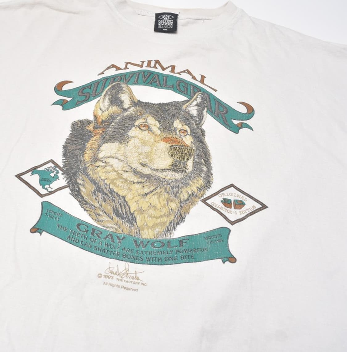 90S 오리지널 OG 아트웨어 반팔 티셔츠 XXL M25062314 상품이미지3