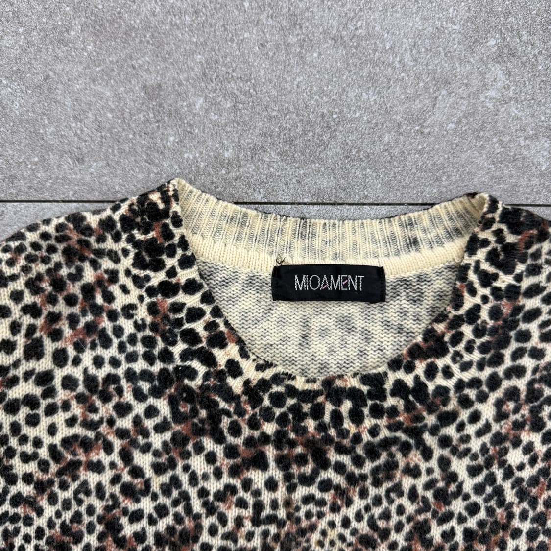 MIOAMENT 호피 니트티셔츠 상품이미지5