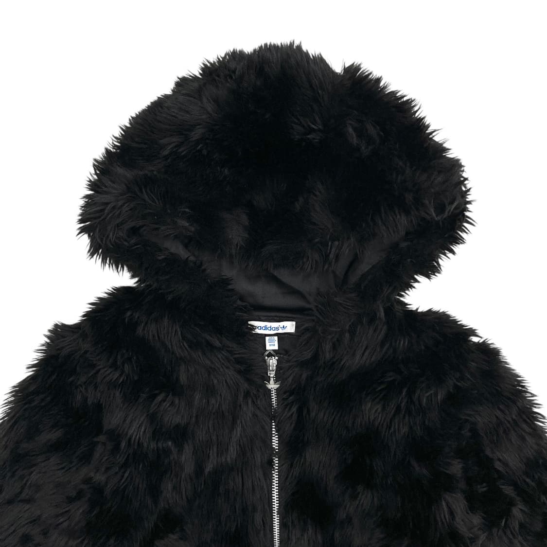 아디다스 블랙 퍼 후드자켓 90 상품이미지4