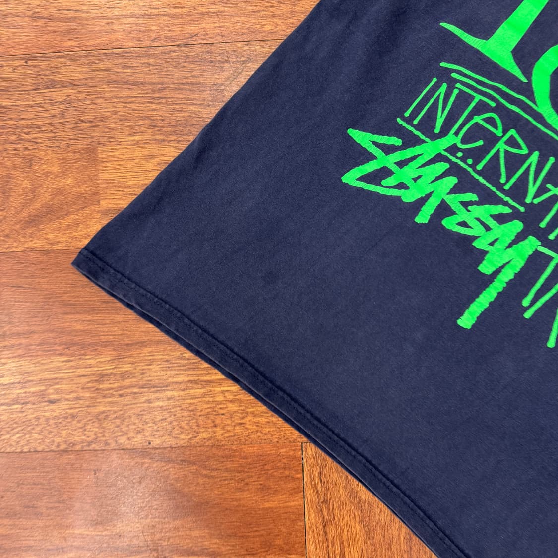 L Stussy 스투시 00s ist 인터내셔널 로고 반팔 티셔츠  상품이미지4
