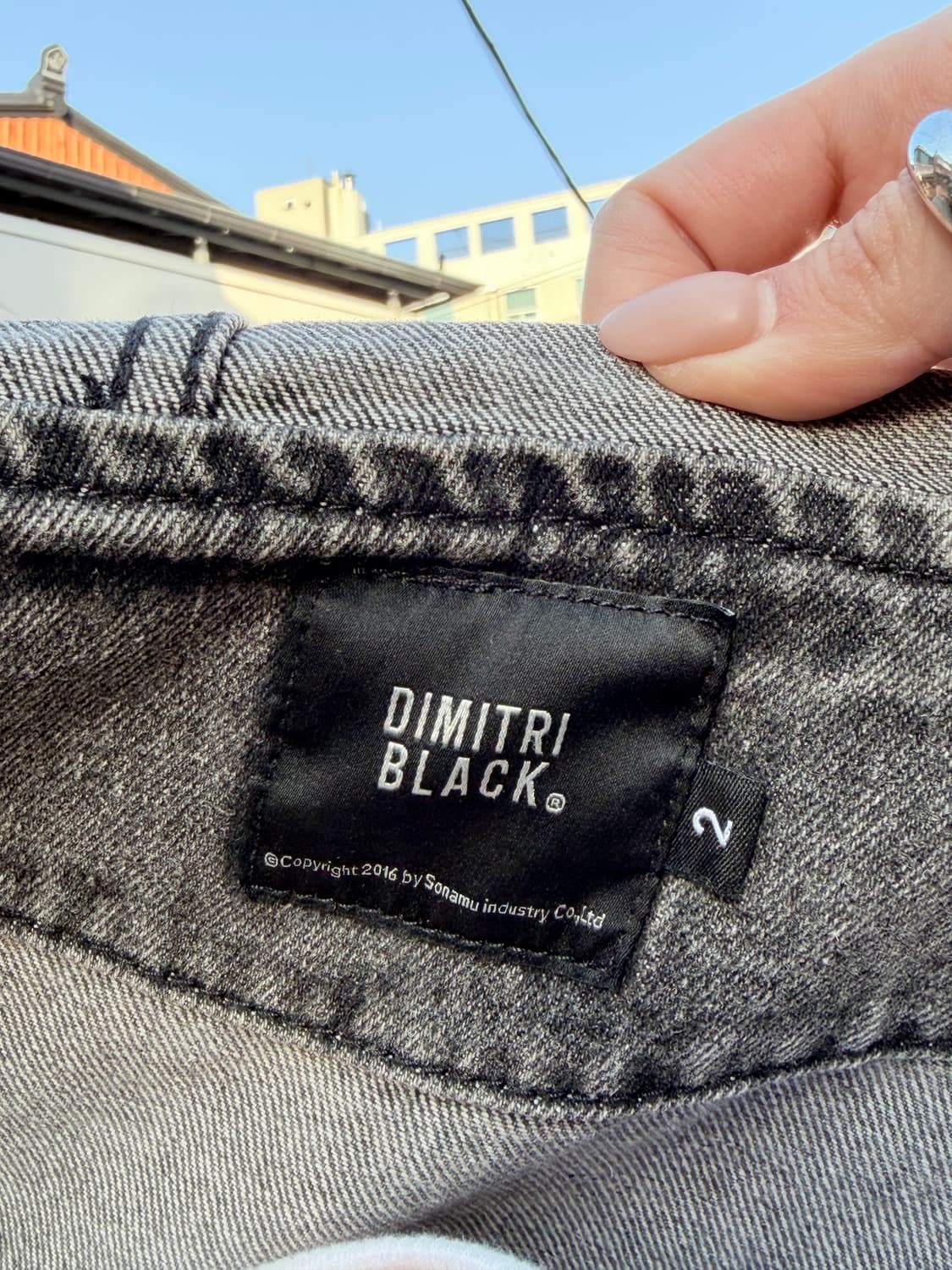 DIMITRI BLACK 빈티지 워싱 그레이 데님 후드 집업 상품이미지8