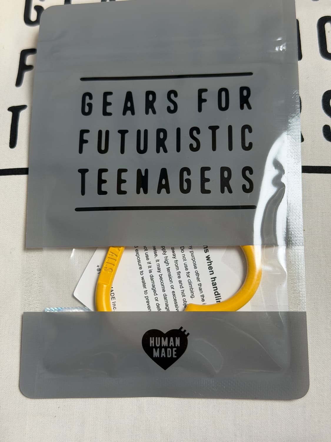 휴먼메이드 하트 카라비너 옐로우컬러 미개봉 새상품 상품이미지2