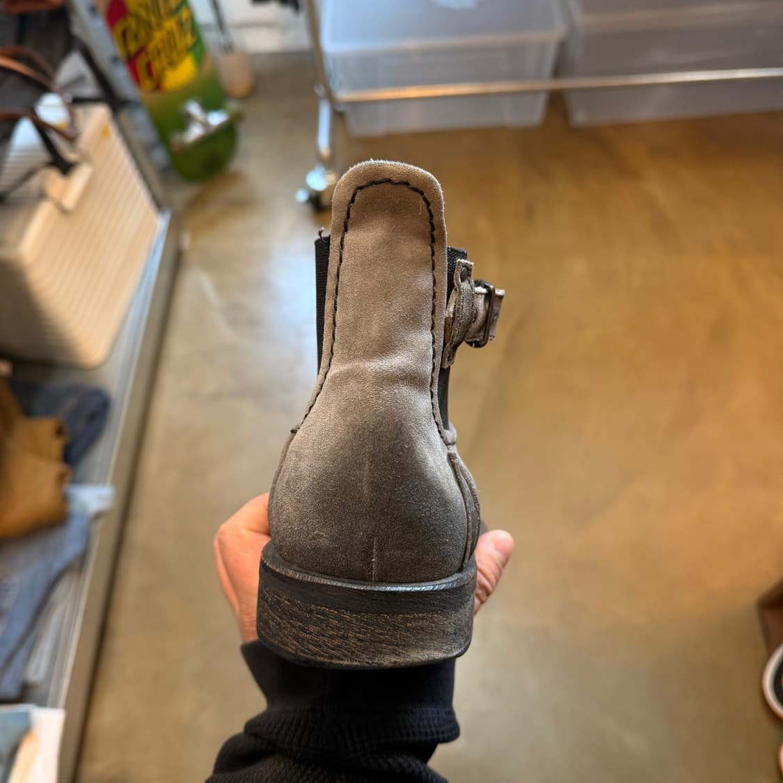 디젤 이탈리아 생산 빈티지 그레이 첼시 부츠 41사이즈 260 265 상품이미지3