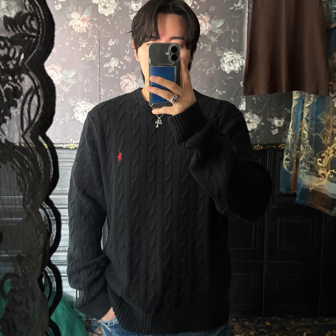 a162) 폴로랄프로렌 포니 케이블 니트 상품이미지1