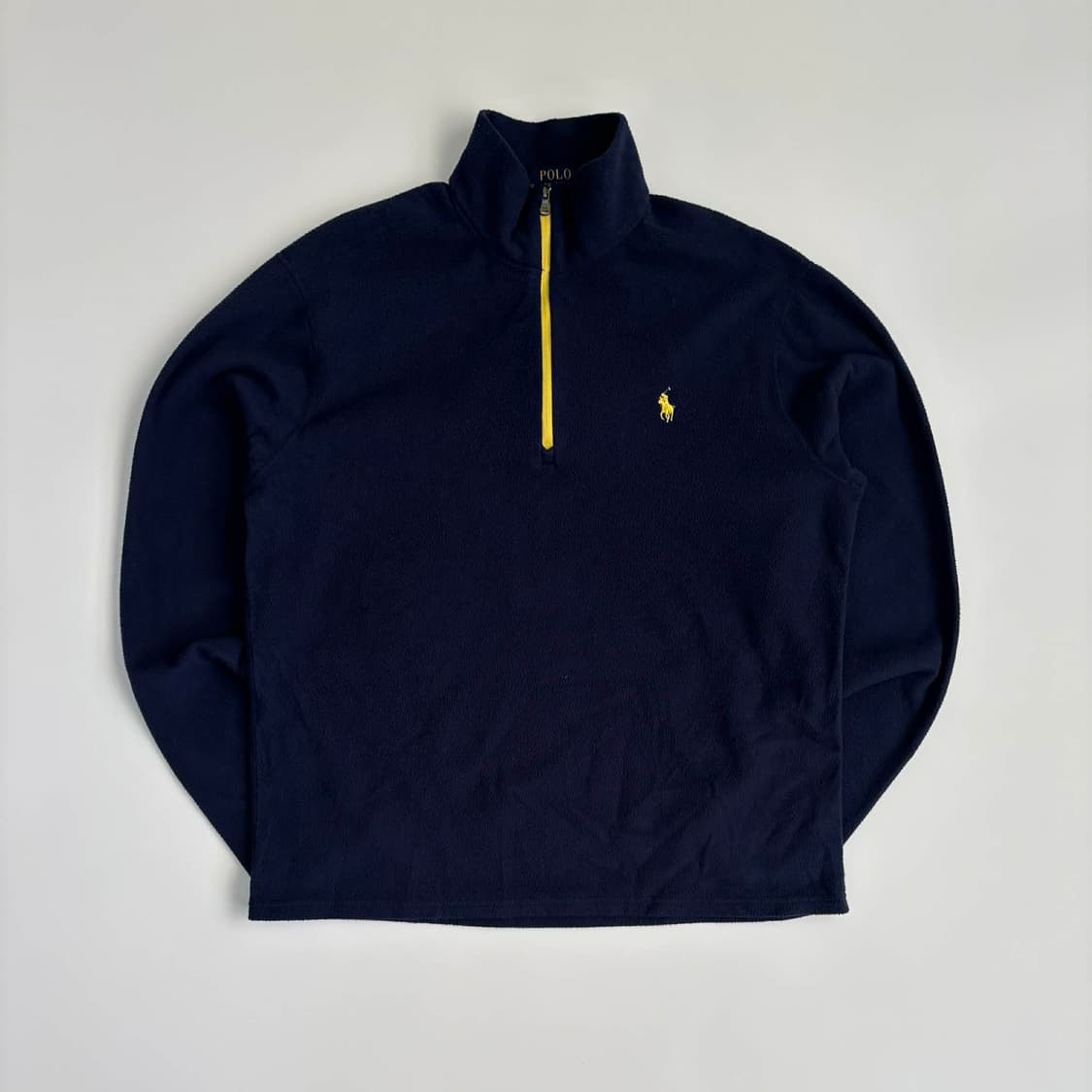 폴로 랄프로렌 네이비 플리스 하프집 폴리 반집업(M) 상품이미지2