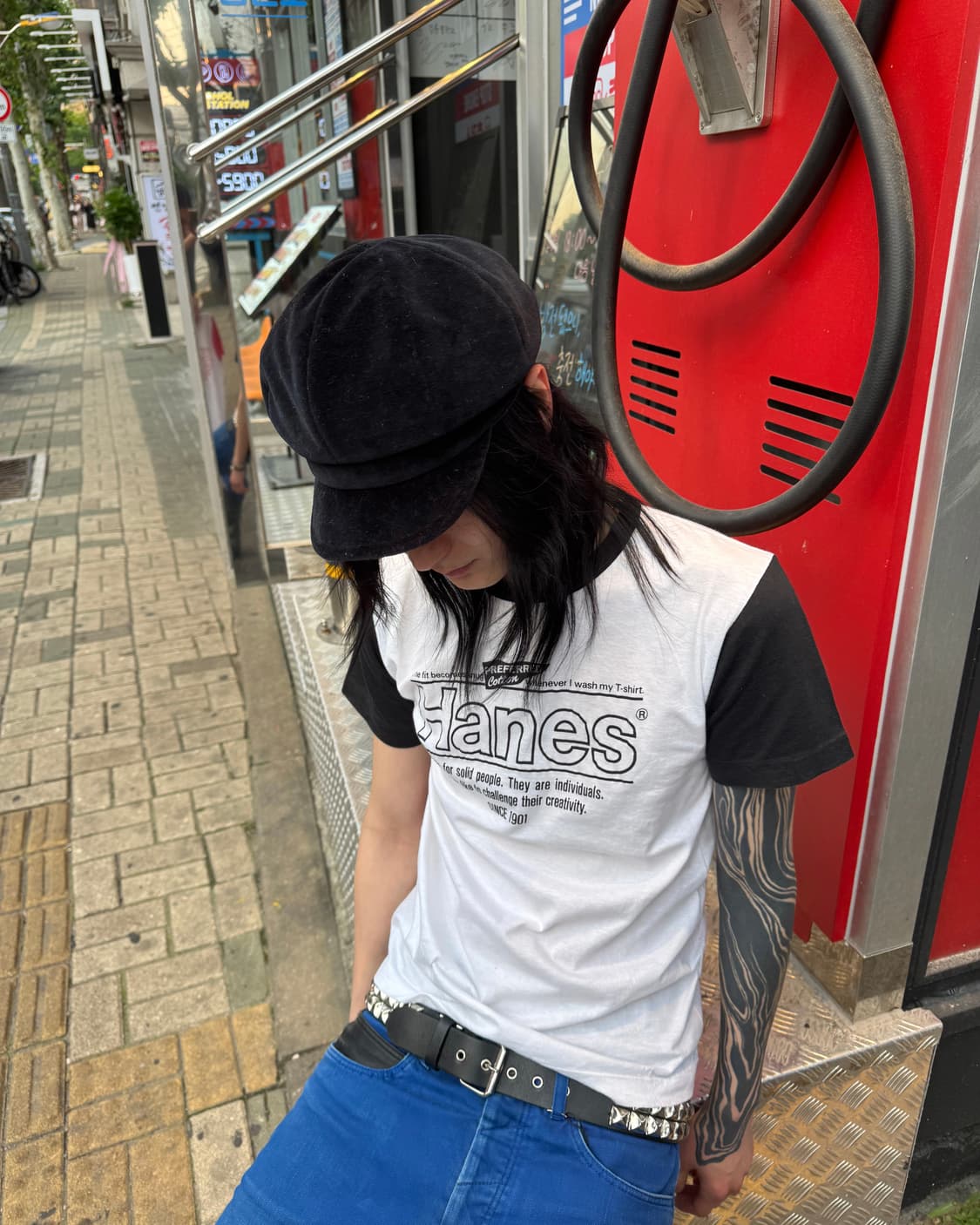 80’s Hanes Single Stitch Ringer T-shirt  상품이미지2
