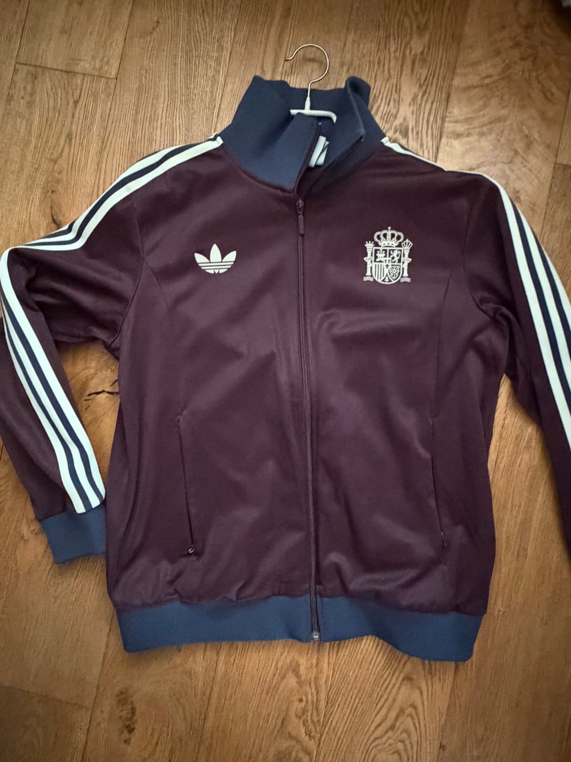 아디다스 스페인 베켄바우어 트랙 자켓 쉐도우 마룬xxl판매합니다 상품이미지1
