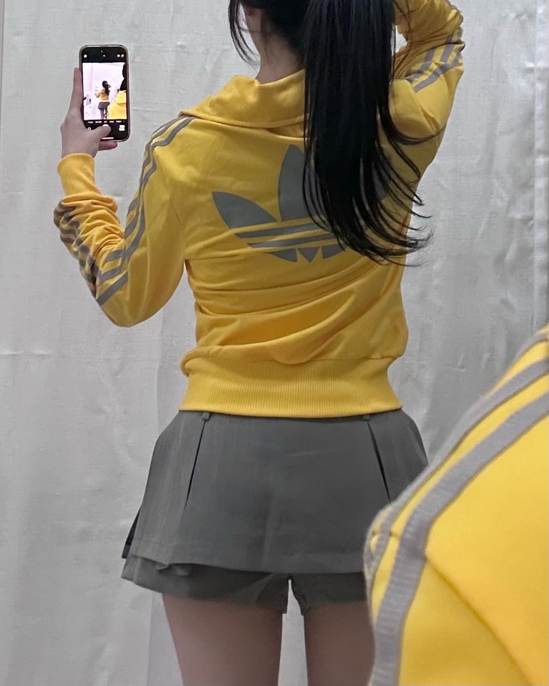 아디다스 옐로우 그레이 트랙탑 져지 상품이미지2