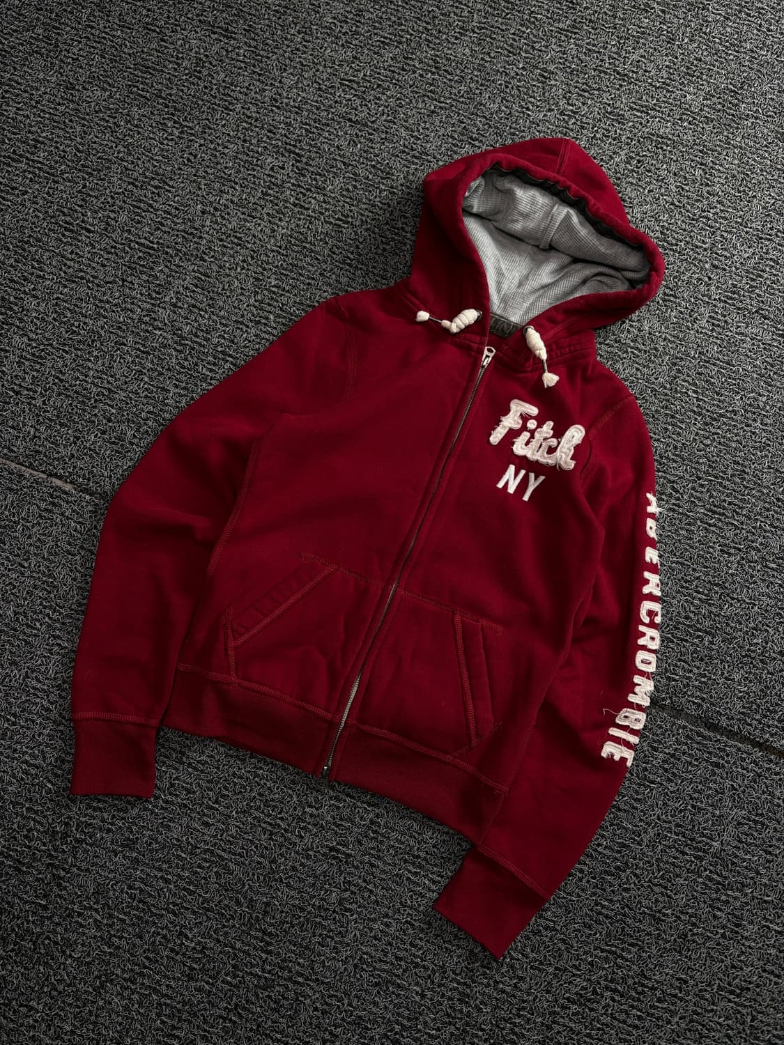 아베크롬비 y2k 빅로고 투웨이 스키니 후드 집업 1825 상품이미지1