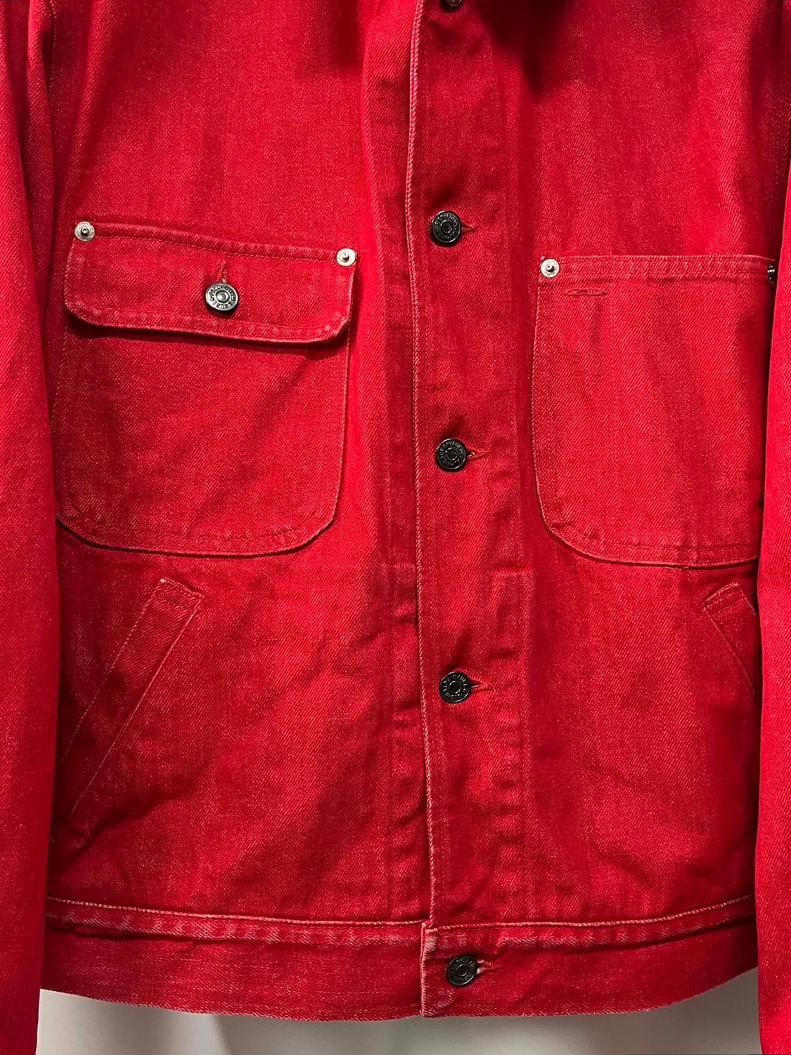 80's usa 폴로 랄프로렌 헤비캔버스 덩가리 데님 트러커 자켓 상품이미지6