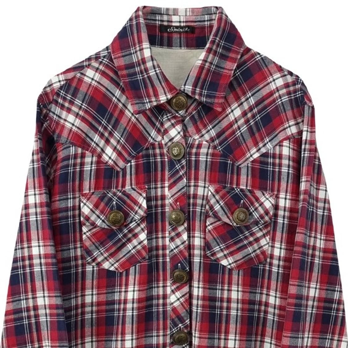 [일본빈티지] 체크 웨서튼 셔츠 M19958 상품이미지4