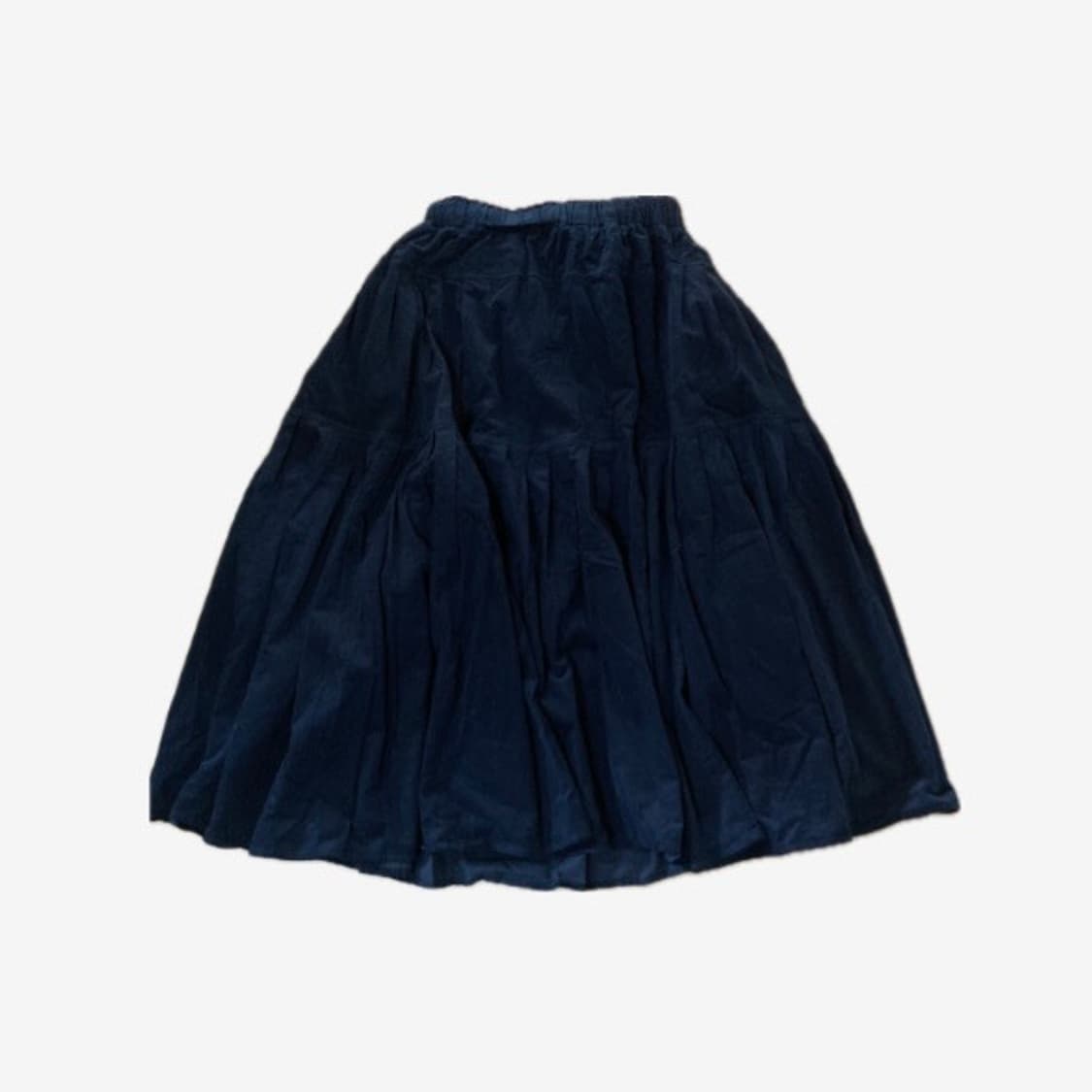 에프터먼데이 pleats corduroy skirt navy 상품이미지1